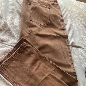 Fashion Nova Brown Button Pants